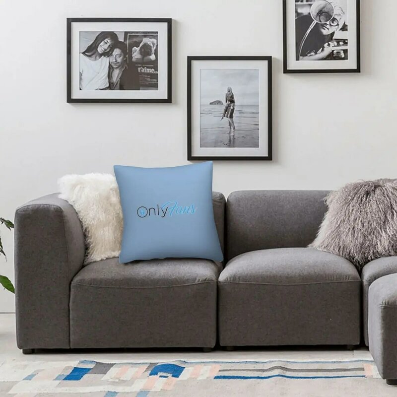 Onlyfans-fronha quadrada de poliéster, capa de almofada decorativa com zip, para casa e sala