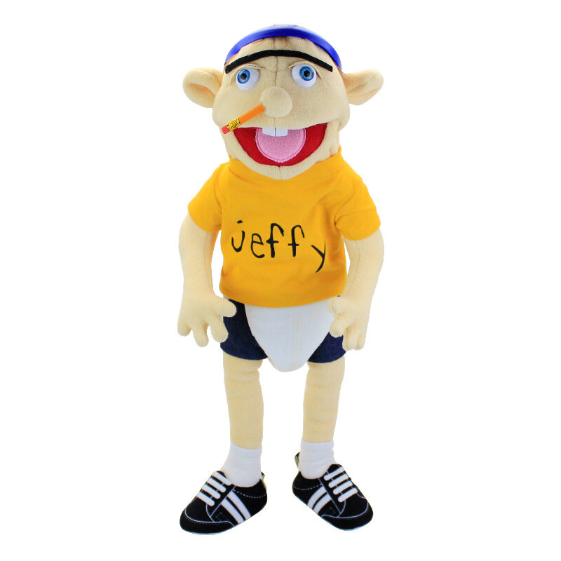 58cm 2022 새로운 만화 Jeffy Feebee 손 인형 플러시 장난감 부드러운 봉제 인형 어린이용, 크리스마스 생일 선물