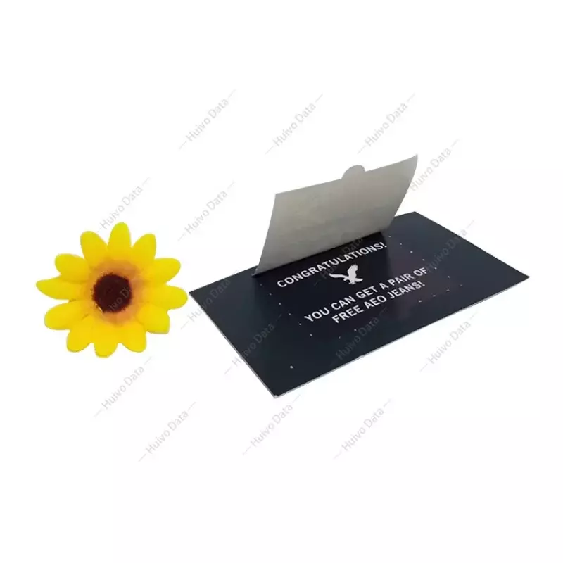 Tarjeta de papel impresa de tema personalizado, producto personalizado, tarjeta de papel canjeable, impresión