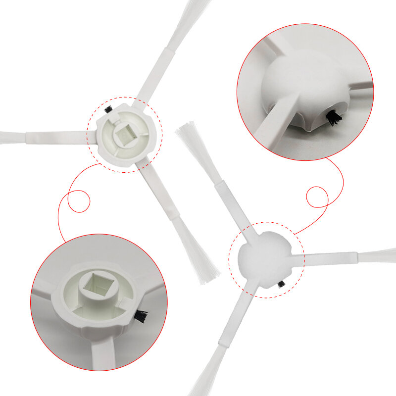 Accessoires pour aspirateur robot Xiaomi Mijia 1C/T1 Dreame F9, filtre Hepa, brosse principale latérale