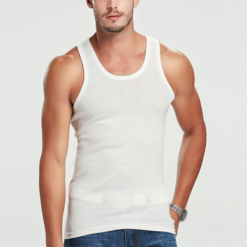 T-shirt en coton pour homme, sous-vêtement décontracté, confortable, doux, Dean M
