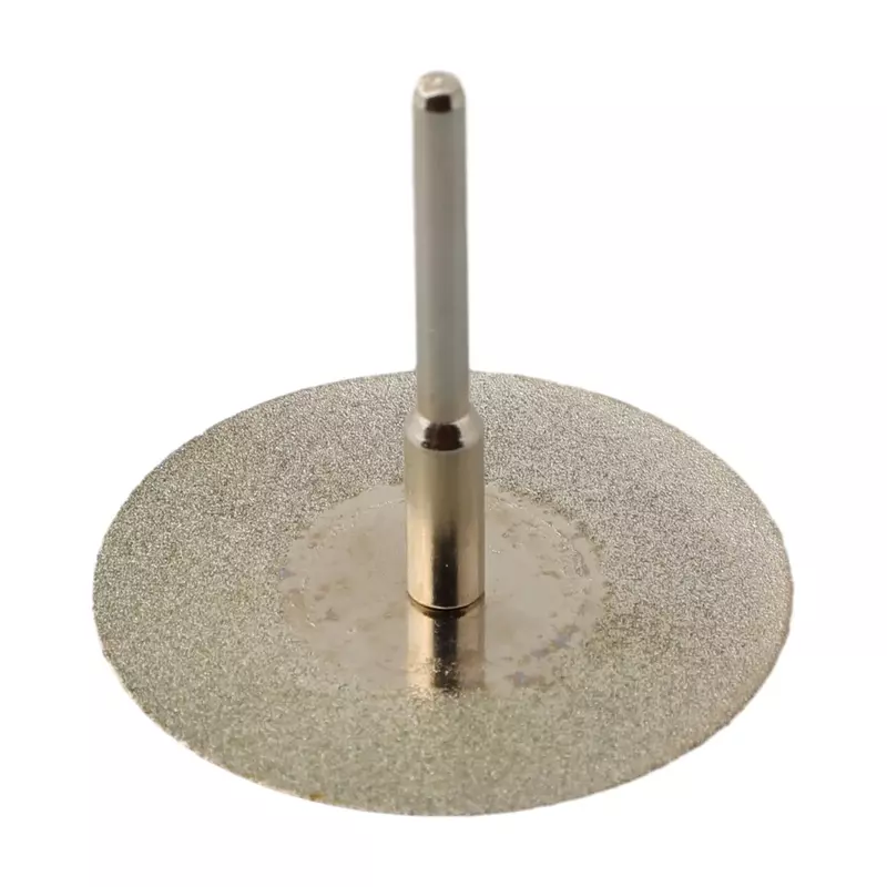 40/50/60mm 3mm Shank Diamond Grinding Wheel Wood Cutting Disc W/ Connecting Rodfor For Metal Gem Jade Rotary Tools Parts