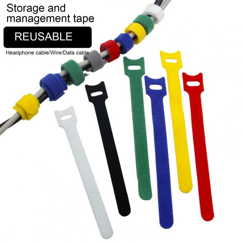 Anti-emaranhado Nylon Fastener Tape, Gestão de cabos Belt, cintas plásticas, Arame Laços, Home Supply, 20cm, 100 Pcs