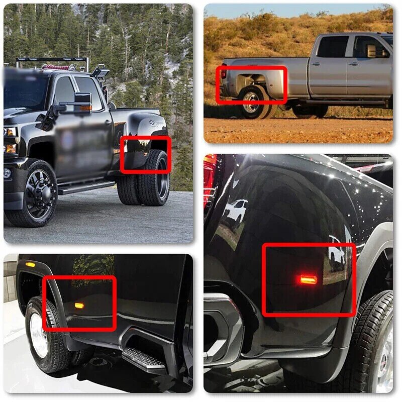 2 Paar Auto vorne hinten LED Seiten markierung leuchten für Chevrolet Silverado 2015 3500hd/für GMC Sierra 3500hd