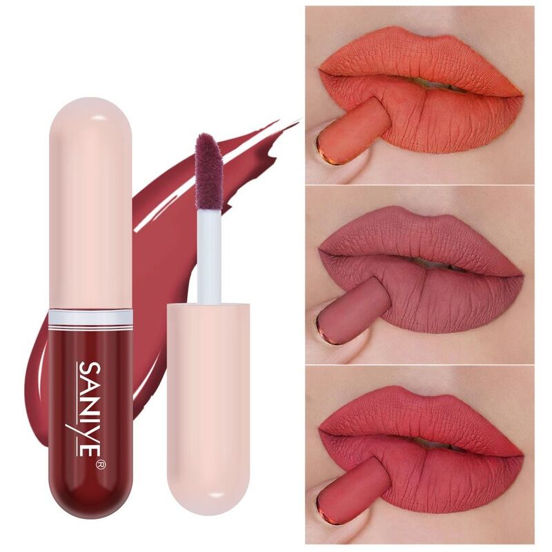Stain Glaze Waterproof Long-lasting Velvet Mini Lip Tint Lips Cosmetic Matte Lipstick Lip Gloss