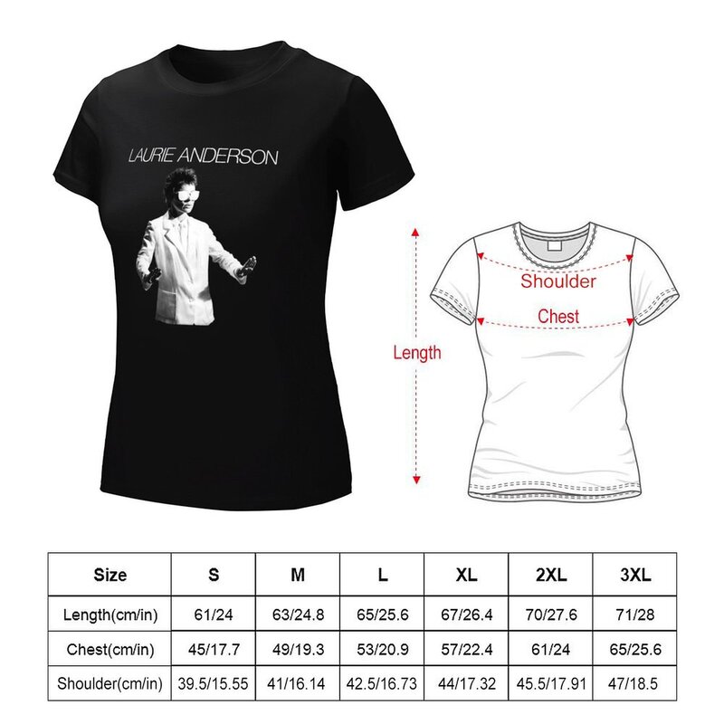 Laurie Anderson T-Shirt Kawaii Kleding Shirts Graphic Tees Rock And Roll T Shirts Voor Vrouwen
