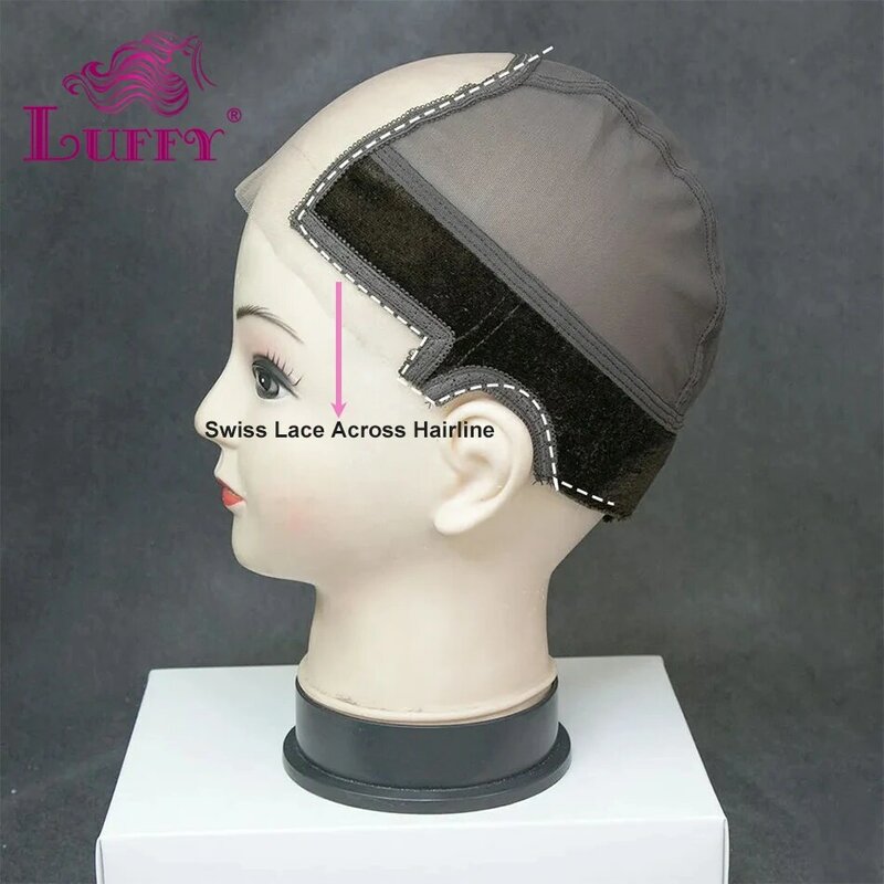 Genius Lace Wig Grip Cap com alça ajustável, Swiss, U Part, fácil de usar, 1pc