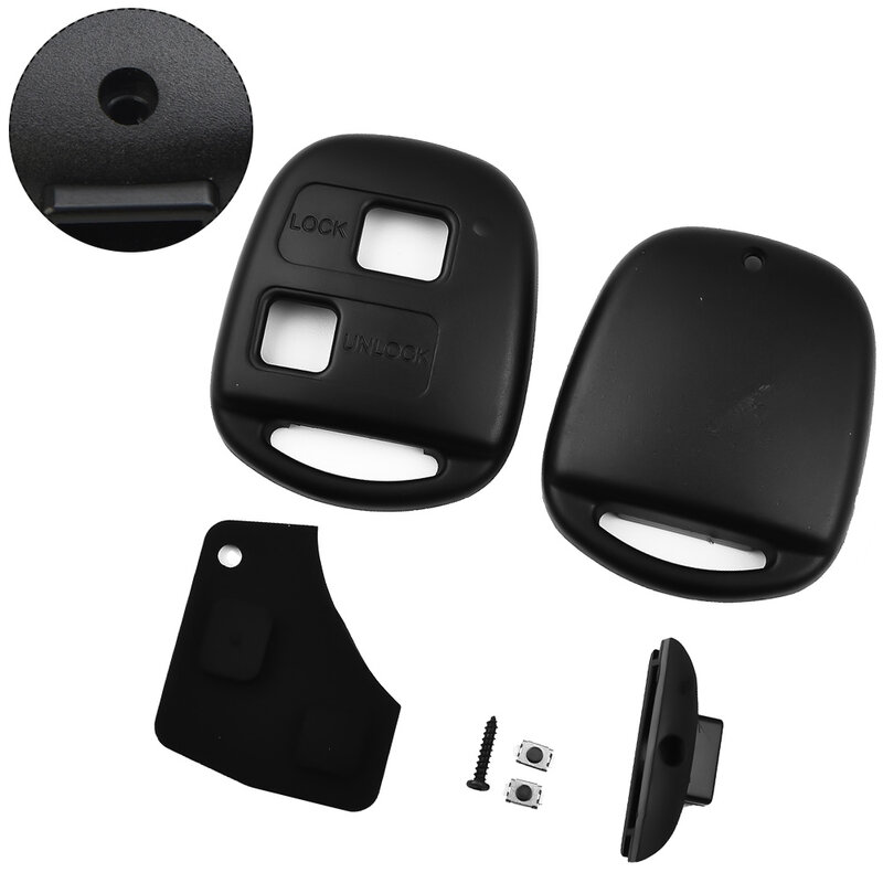 Carro remoto Key Button Pad Shell Case, Decoração Case protetora, Micro Switch para Toyota Corolla