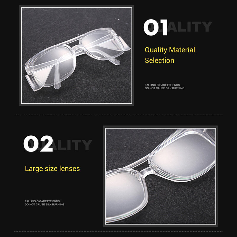 女性のためのスタイリッシュなスクラッチ耐性安全メガネ、防塵、軽量作業メガネ