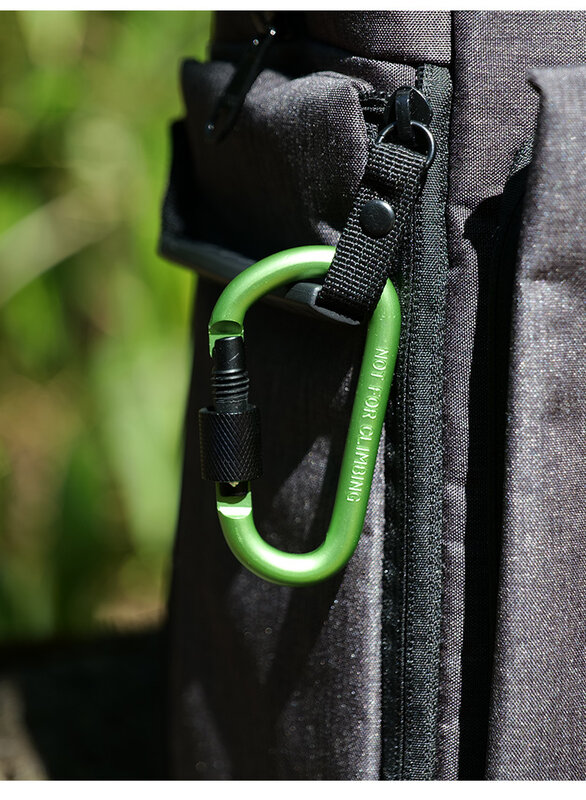 Outdoor Climbing D-shaped Buckle Carabiner Aluminum Alloy Survival Key Chain Camping Climbing Hook Clip Backpack Buckle KeyChain