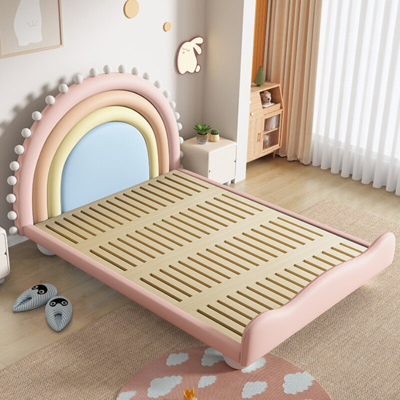 Милые детские кровати принцессы матрас Современная розовая кровать роскошная деревянная Cama Infantil комплект мебели для спальни