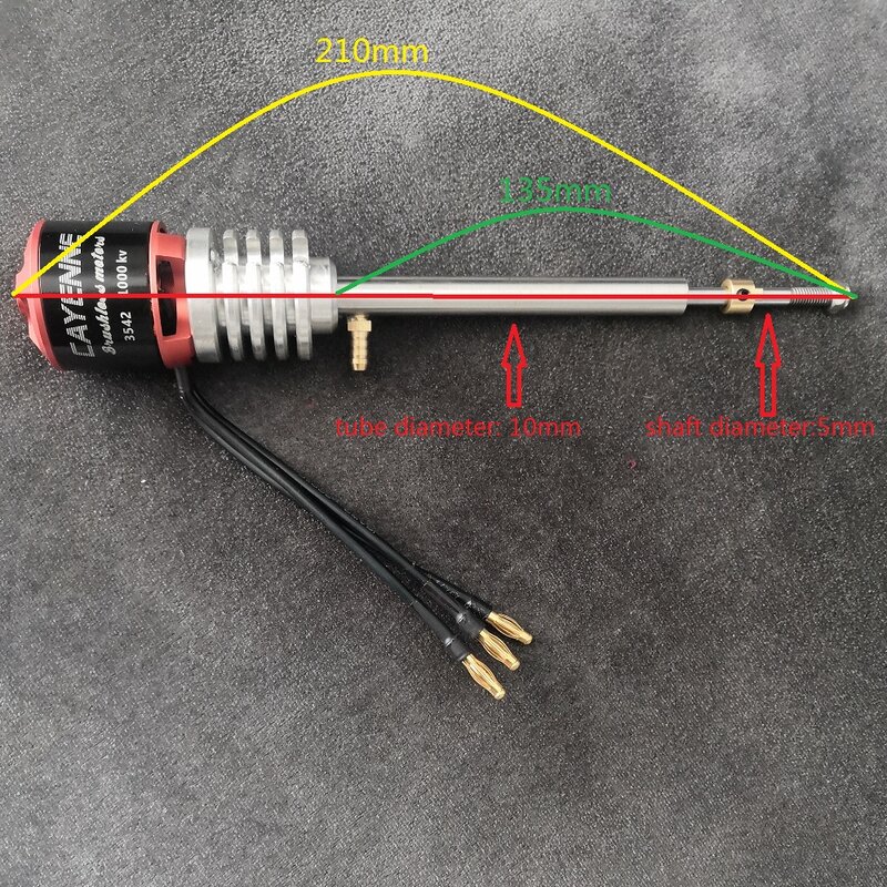 LS3542 CAYENNE Long shaft model marine motor Spare Parts For Marine Powertrain 16000RPM  Drive shaft assembly Underwater Engine