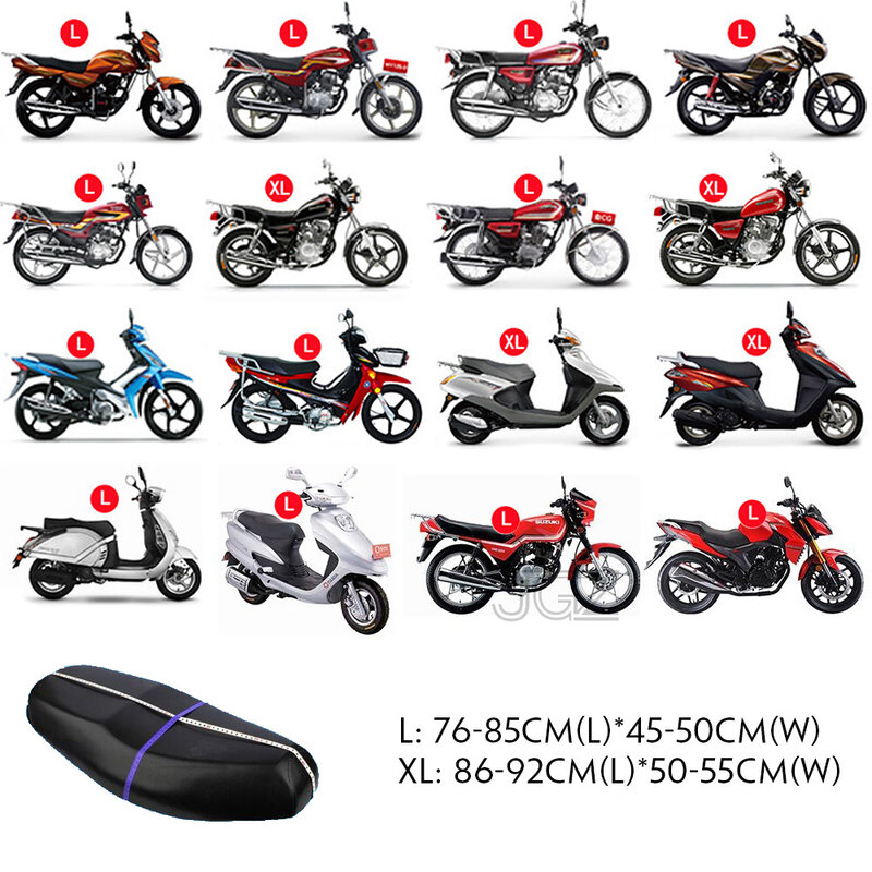 Capa de assento da motocicleta sol isolamento respirável scooter alpha seat coxim protector para vespa kawasaki yamaha honda forza