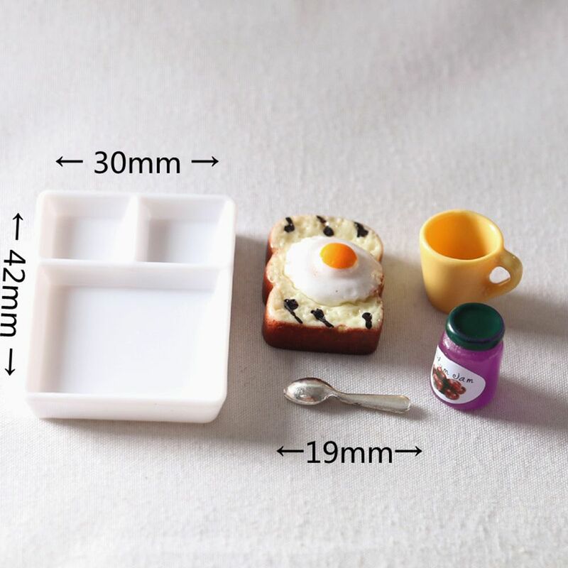 Mini Voedsel Voor Pop 1 :6 /1: 12 Dollhouse Miniatuur Brood Mand Simulatie Voedsel Model Speelgoed Poppenhuis Decor Schaal Miniaturen