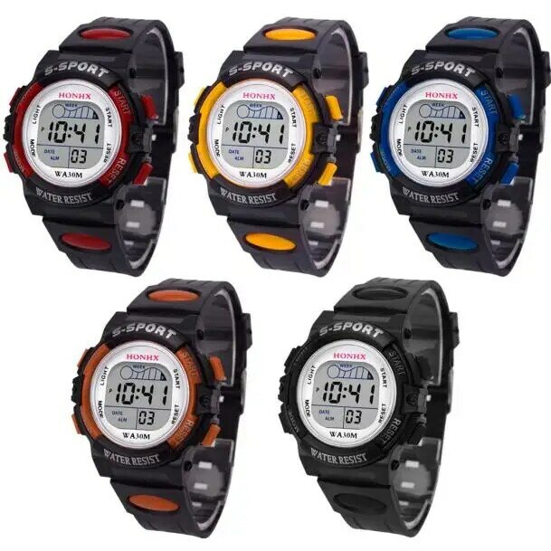 Children Watch Sport Kids Watches Silicone Strap  Led Digital Watch For Kid Children Student Girl Boy Wristwatch Clock