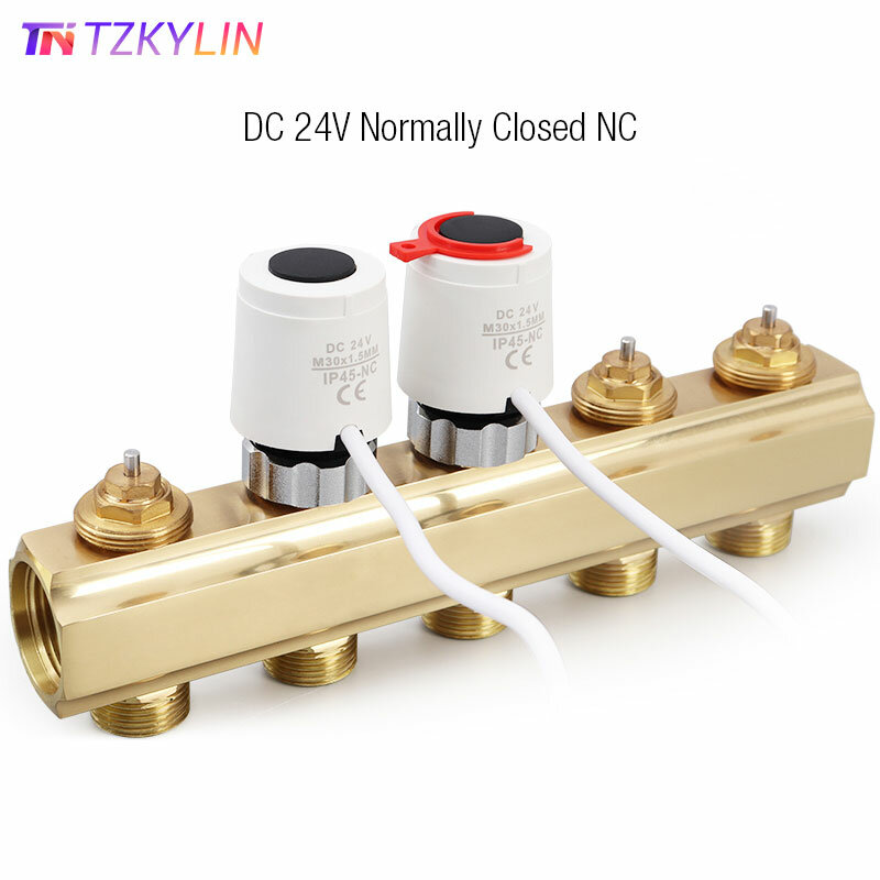 1/5/10 Pieces 24V Normally Closed NC M30*1.5mm Electric Thermal Actuator for Underfloor Heating TRV Radiato