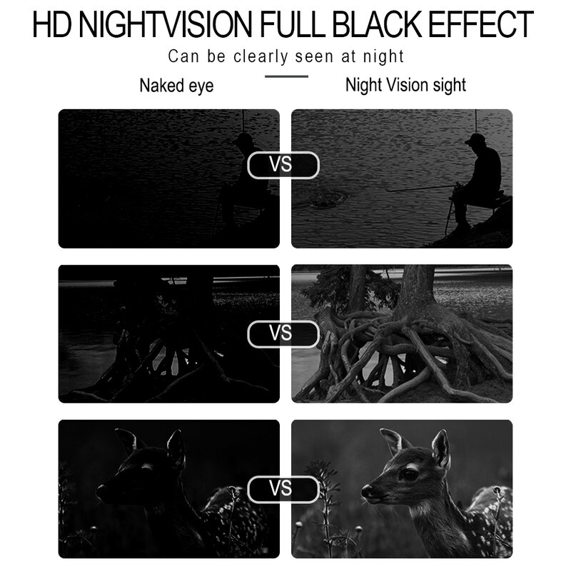 GVDA Mini Night Vision Binocular Device 1080P HD Infrared Digital Hunting Camping Telescope 4X Zoom Outdoor Night Vision Goggles