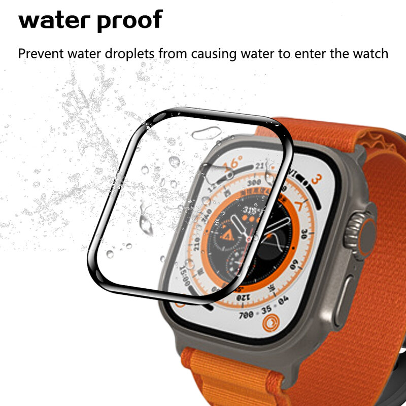 Do zegarka Apple Watch 8 Ultra 7 6 5 4 SE miękka folia na ekran 41mm 45mm 42mm 44mm 49mm w całości z okładka filmu na iWatch S8 S7 S6 S5 S4 S3