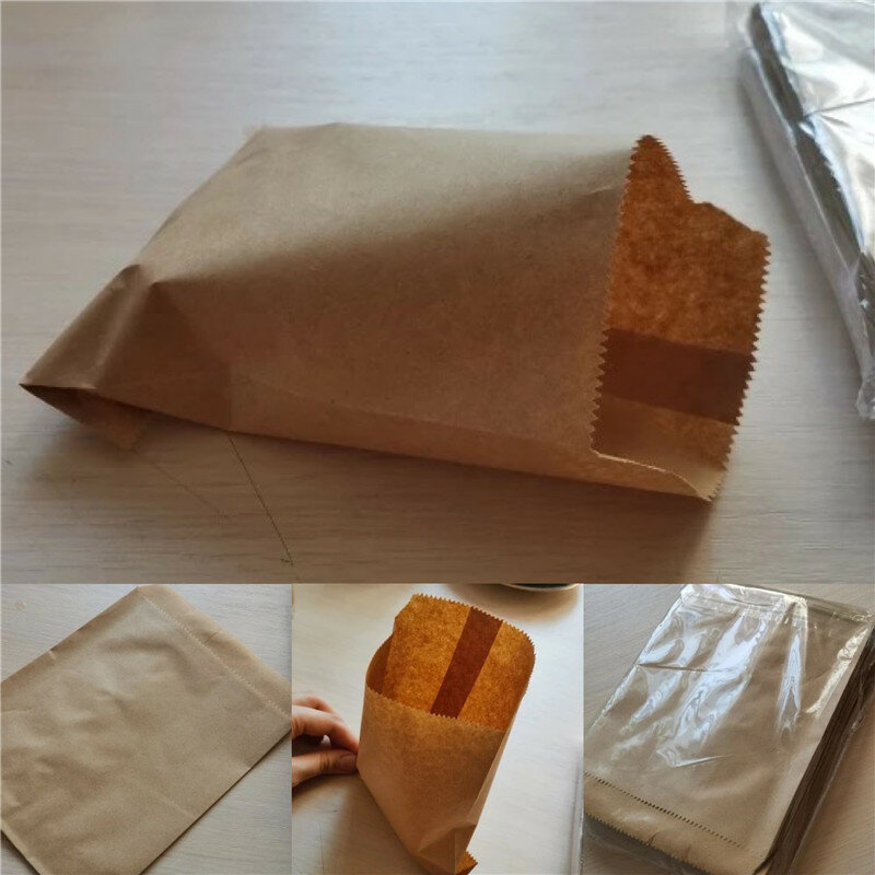 25/50/100 pièces sac de bonbons biodégradables sacs en papier pour cadeaux de fête sacs en papier Chevron à pois à rayures sac de boulangerie artisanal