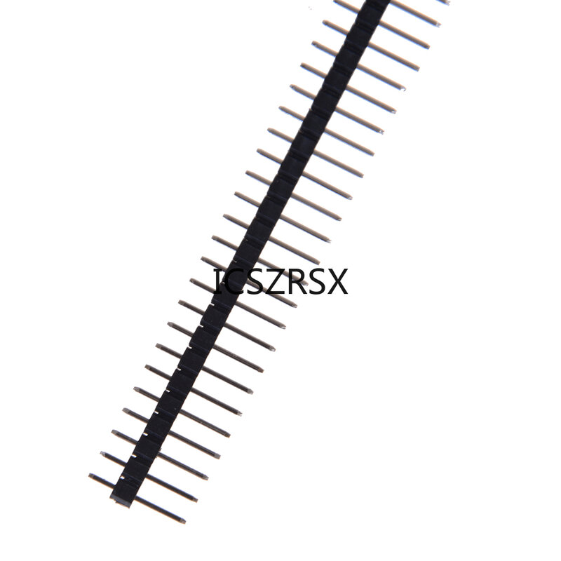 Single Row Hetero Masculino Pin Header, PBC para Arduino, Conector PCB, 40Pin, 2.54mm, 20Pcs por conjunto