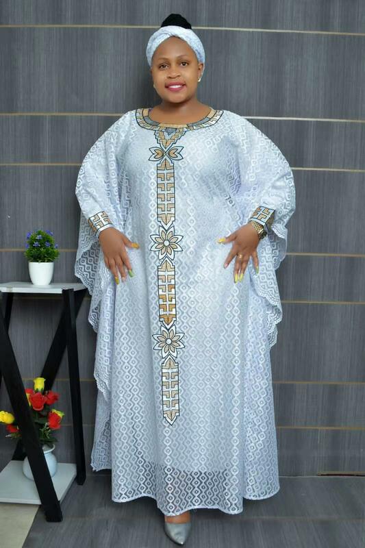 2023 afrikanische Kleider für Frauen muslimische Spitze Boubou Dashiki traditionelle afrikanische Kleidung Ankara Outfits Abendkleid mit Headtie