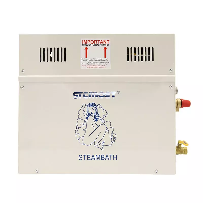 STCMOET-generador de vapor eléctrico para Sauna, máquina de baño de vapor para cuarto de ducha, Panel de Control Digital de 12kW