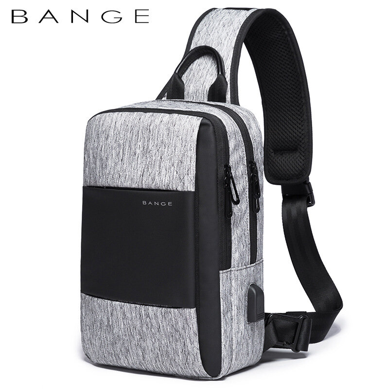 Bange Fashion Sling Men Travel Waterproof Leisure Business Chest Sports Packs Messenger Shoulder Running Bag ragazzi da uomo