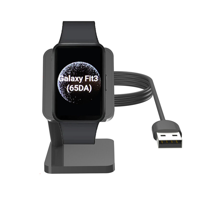 Dudukan pengisi daya jam tangan pintar perlindungan keselamatan Dock braket pengisi daya magnetik portabel kompatibel Galaxy Fit3 R390 dudukan jam