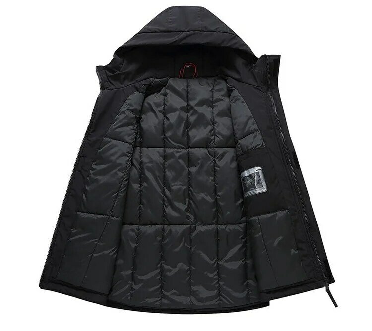 Plus Size Cotton Coat Men Hoodie Winter Black Technology waterproof Loose Warm Cold Resistant Tidal 190kg 11XL 12xl