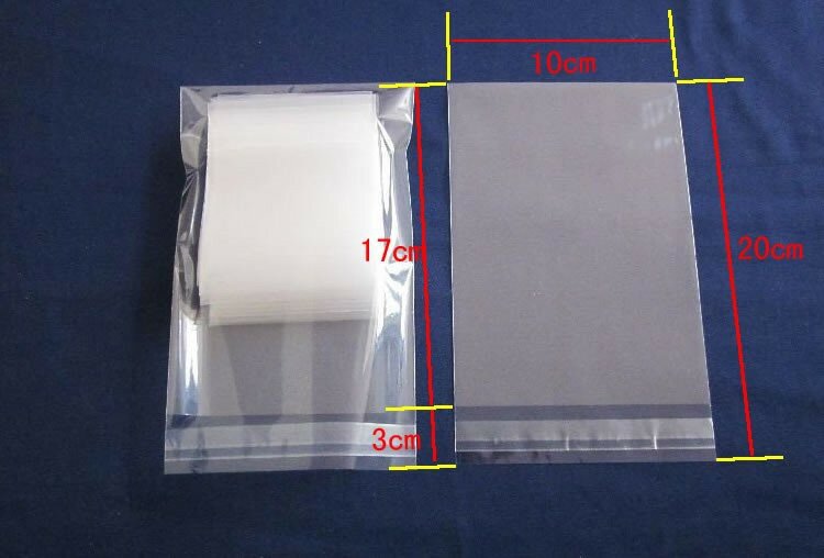 Commercio all'ingrosso 4x6-14x14cm vari modelli poli sacchetto richiudibile sacchetti di plastica trasparenti Opp sigillo autoadesivo creazione di gioielli borsa.