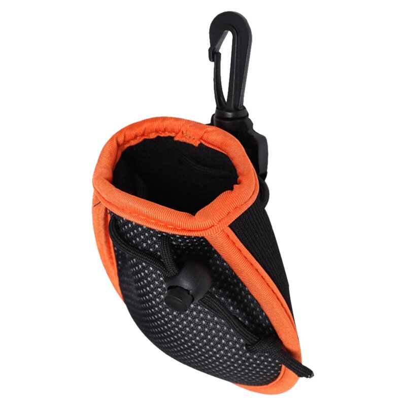 Portable Golf Ball Cleaning Bag Nylon Durable Soft Golf Wiping Storage Bags Golf Training Sport Accessories