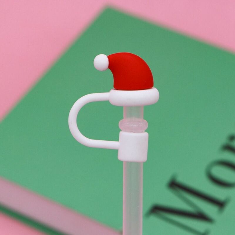 Cartoon Silicone Straw Plug Reusable Airtight Drinking Dust Cap For 10mm Straws Cup Creative Straw Tips Cover Cup Accessories