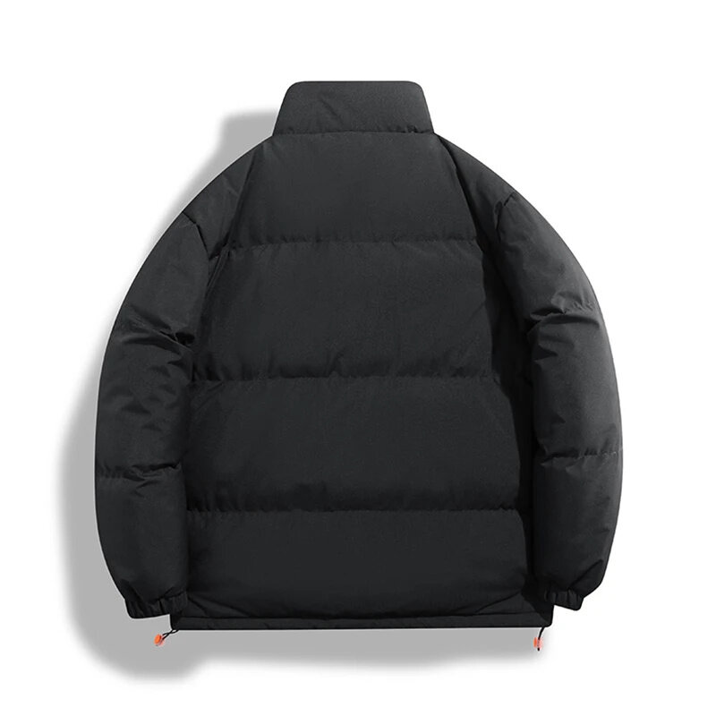 겨울 단색 커플 코튼 패딩 재킷, 따뜻한 방풍 방수 통기성 코트, 야외 트렌드 한국 브랜드 탑 코트