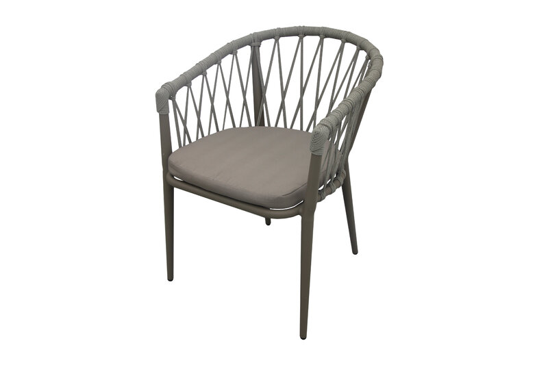 Fabbrica di sedie da esterno in corda pieghevole per mobili da esterno in alluminio