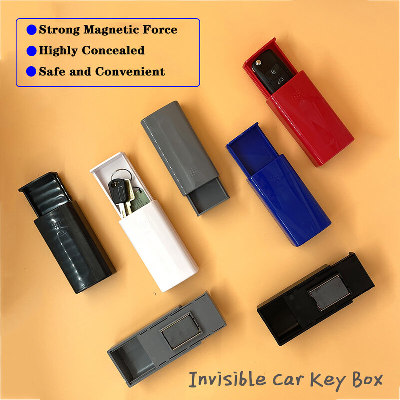 Chiave magnetica portatile per auto cassetta di sicurezza nascosta chiave di ricambio per serratura magnete per esterni per Home Office Car Truck Secret Box