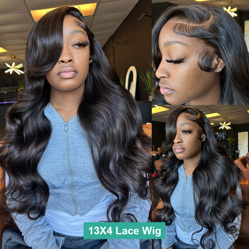 13x6 Hd Transparent Body Wave Lace Front Wig Brazilian 360 Lace Frontal Wigs 13x4 Pre Plucked Lace Human Hair Wigs Wet And Wavy