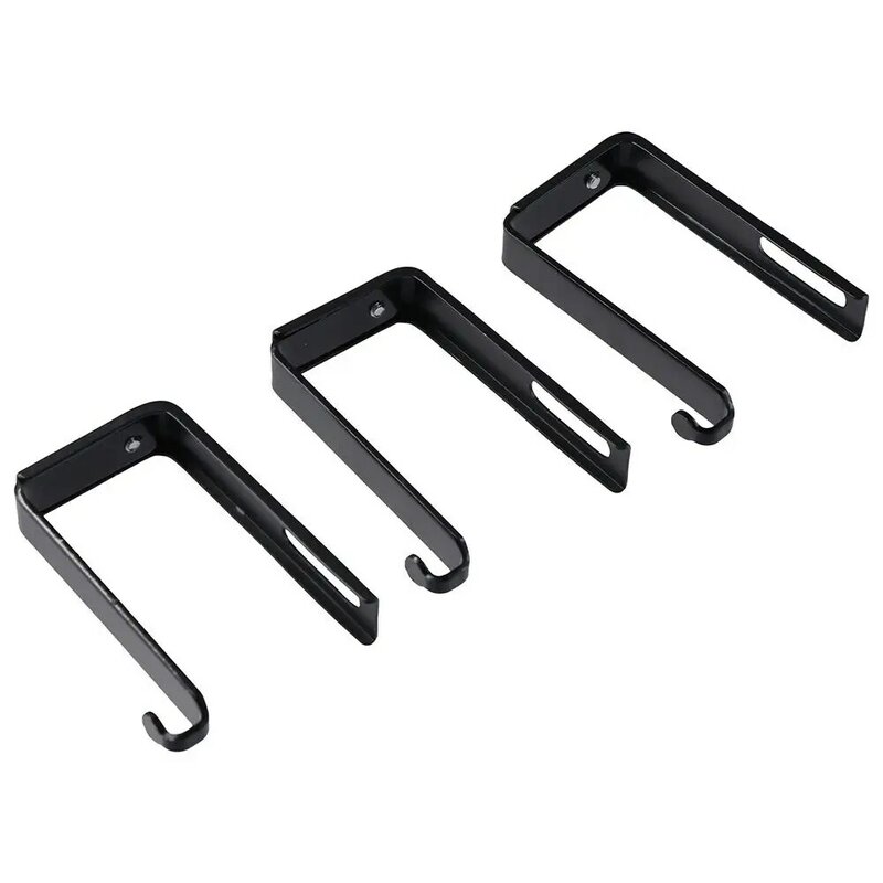 Cabides de metal ajustável preto, Universal Partition Hanger Set, Flexibilidade Casa