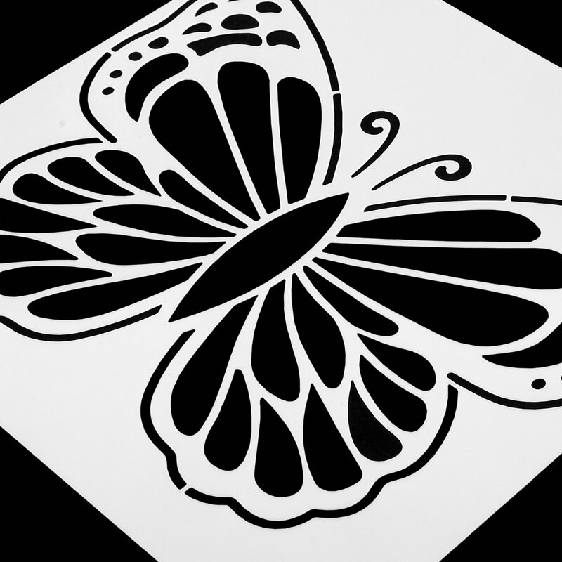 12 Blatt Gesichts bemalung Schablonen Schmetterling DIY Handwerk Schichtung Schablonen Malerei Scrap booking Stempeln Prägen Album