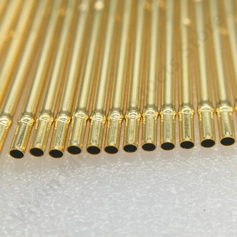20/100PCS R50-1W Test Pin P50-B1 Receptacle Brass Tube Needle Sleeve Seat Wire-wrap Probe Sleeve Length 25.9mm Outer Dia 0.86mm