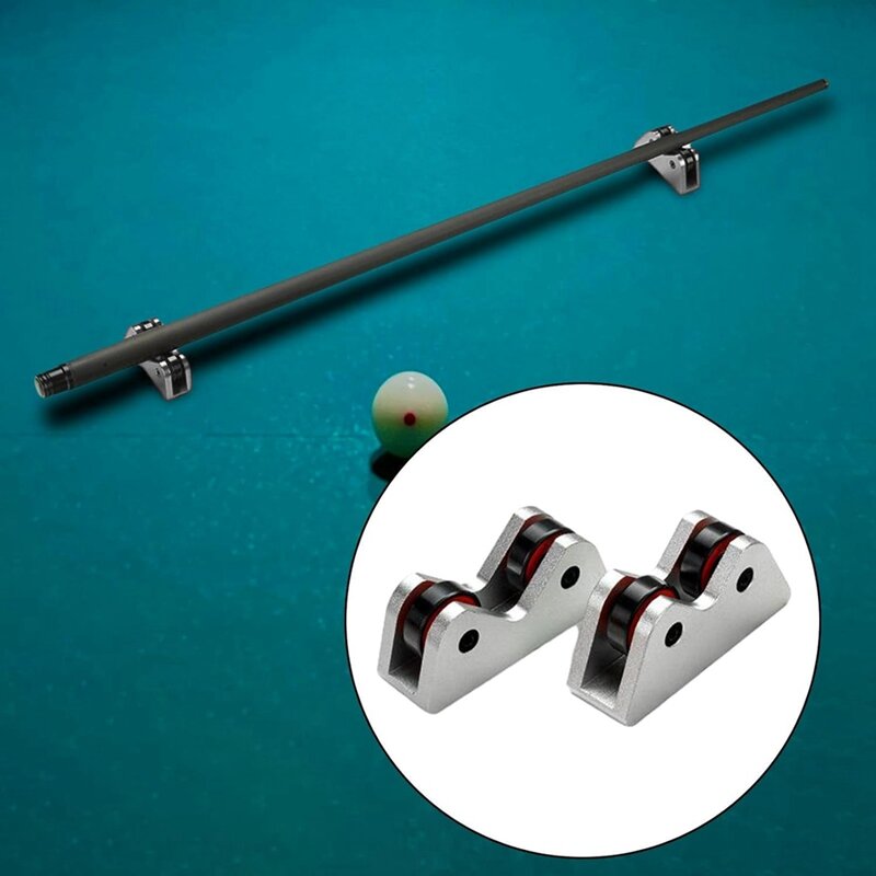 2 Stück Snooker Club Roller Geradheit Detektor Set Kit Pool Billard Queue Geradheit Bar Checker Club Wartung Billard Set