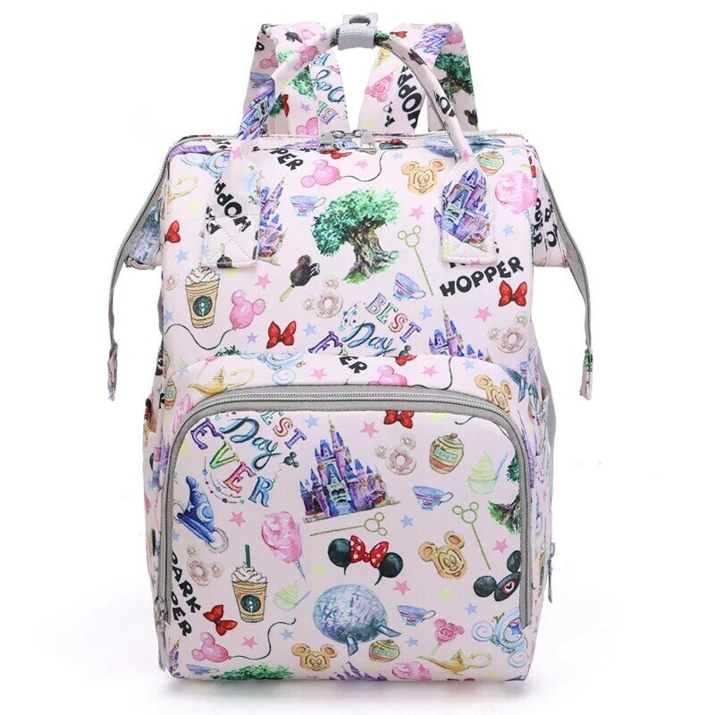 Сумка для мам Disney 2022, вместительный рюкзак для мам, модная сумка для коляски, многофункциональный ранец для детских подгузников