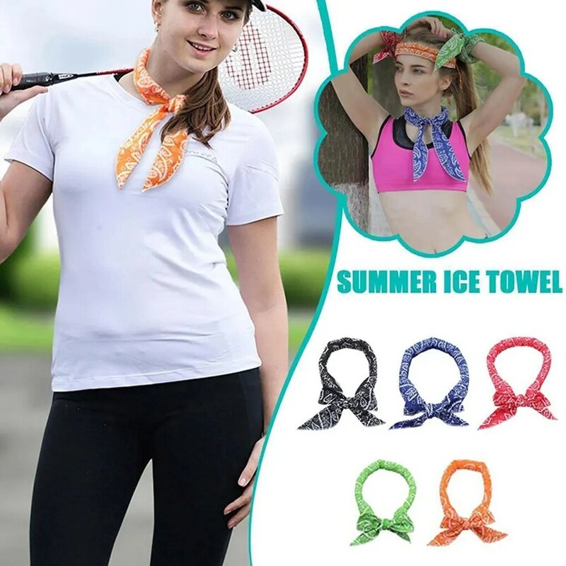 Шарф Шея кулер галстук повязка на голову спортивные полотенца на запястье для женщин мужчин