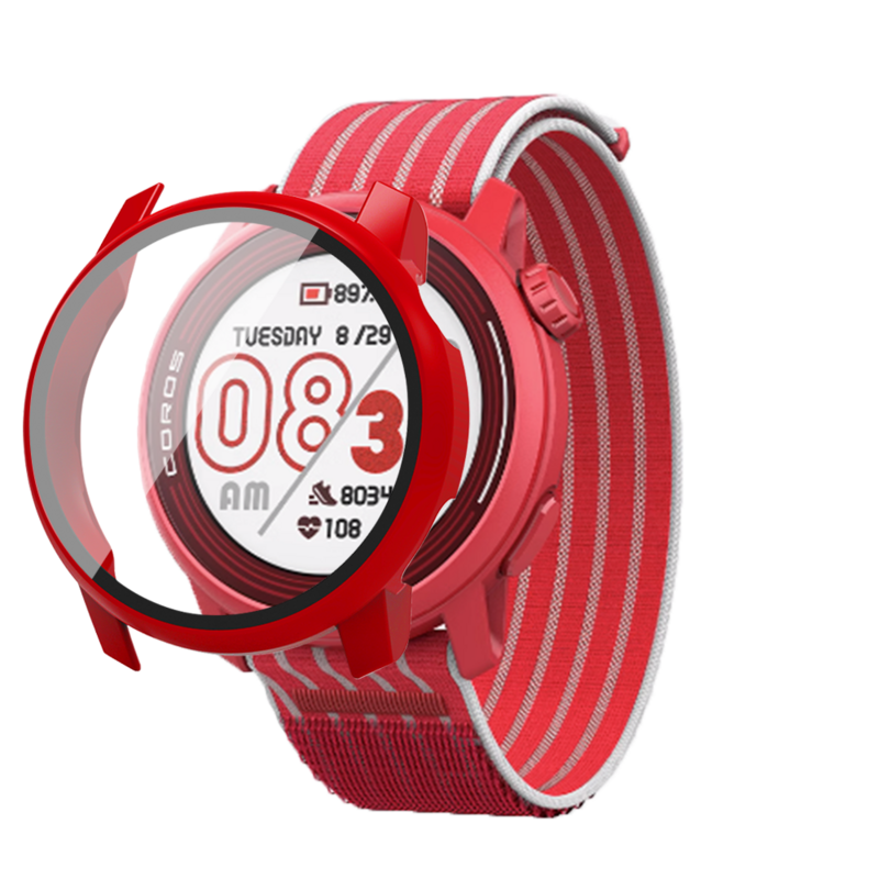 Voll-PC-Schutzhülle für Coros Pace 3 Smartwatch-Displays chutz folie für Coros Pace3-Abdeckungsschale aus gehärtetem Glas