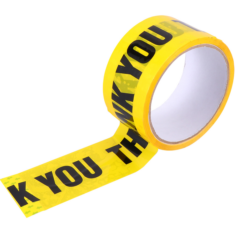カラーダクトテープ、黄色のマスキングテープ、警告の危険を入力しないでください、装飾をありがとう