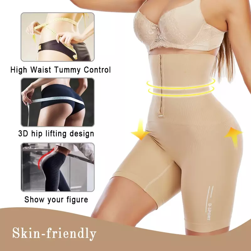 Velssut-ropa interior moldeadora de cuerpo para mujer, Faja bragas con Control de barriga de cintura alta, ajustable