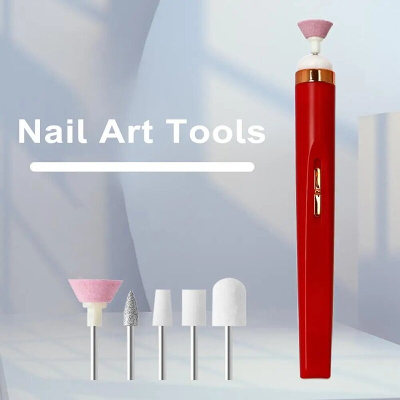 Draagbare Nail Grinder Draagbare 5-In-1 Elektrische Nail Manicure Tool Eenvoudig Te Gebruiken Ergonomisch Hulpmiddel Voor Beginners Compact