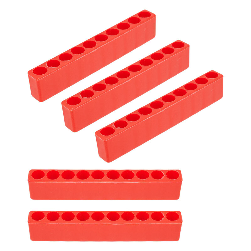 Porte-embouts pour tournevis à tige hexagonale, rangement en plastique, 10 trous, 1 ", 4", 1/4, 5 pièces