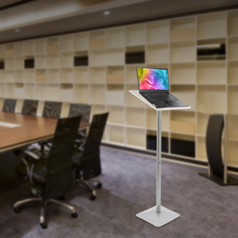 Speaker meja pidato kecil berdiri lektern Speaker Podium sudut dapat disesuaikan untuk penyiangan kantor