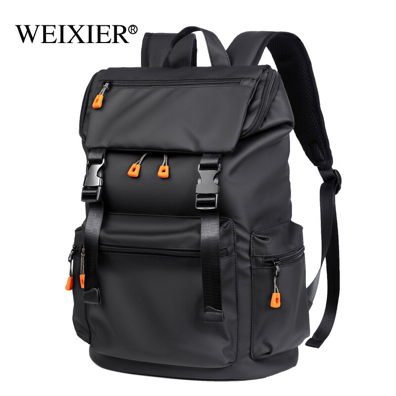 WEIXIER  Backpack men's business and leisure large capacity travel bag computer backpack junior high school student backpack