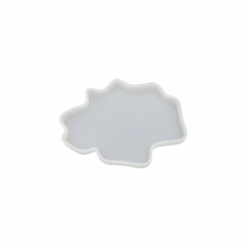 Molde para posavasos creativo, alfombrilla de taza Irregular, moldes de silicona, decoración de mesa DIY F19D
